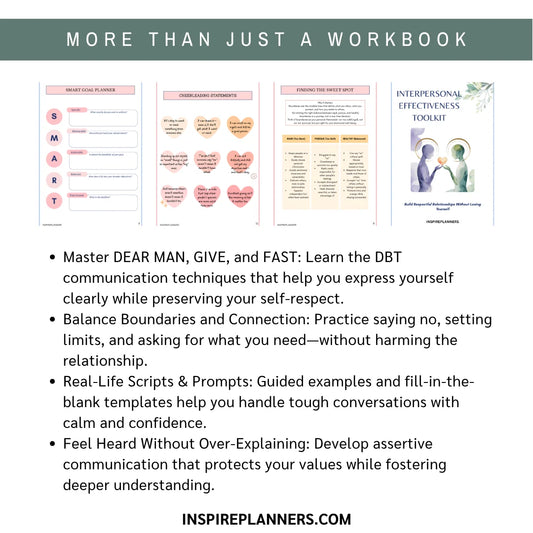 DBT Interpersonal Effectiveness Toolkit – Learn Communication Skills, Boundaries, and Assertive Scripts