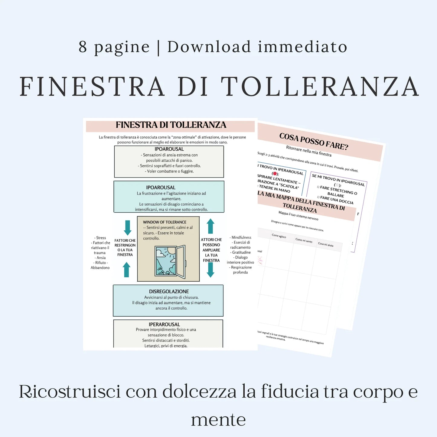 Finestra di tolleranza in italiano per comprendere e regolare le emozioni, migliorando il benessere emotivo e mentale.