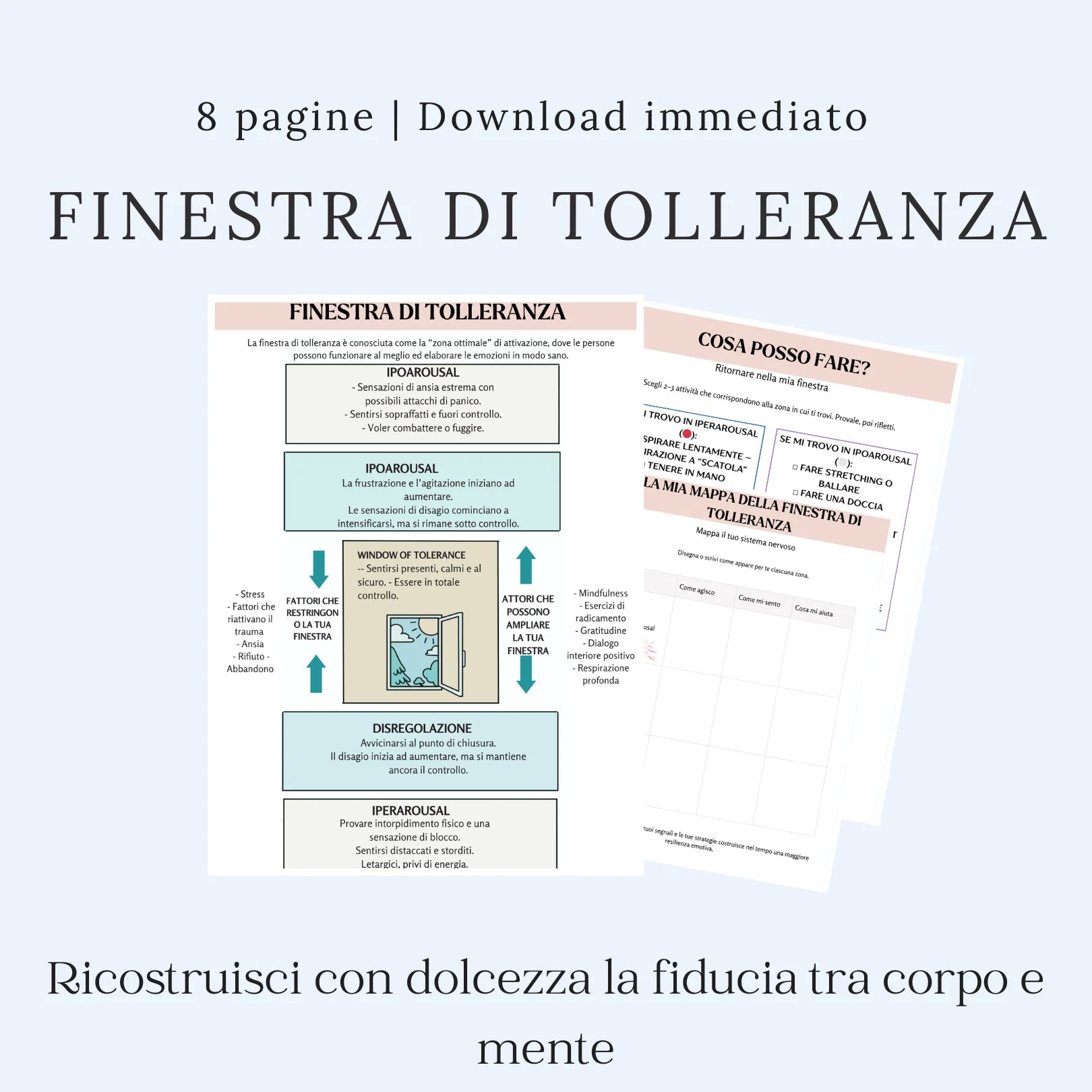 Finestra di tolleranza in italiano per comprendere e regolare le emozioni, migliorando il benessere emotivo e mentale.