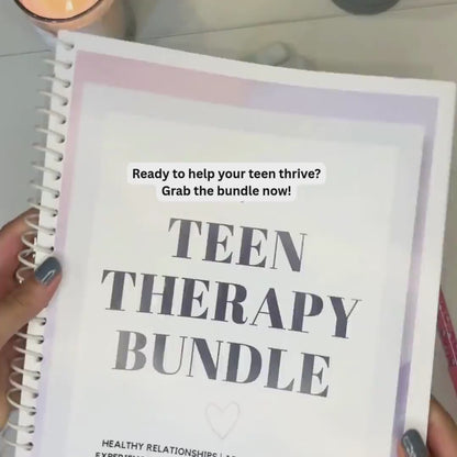 Teen Therapy Bundle — Printable Mental Wellness & Self-Care Toolkit (Ages 12–18)