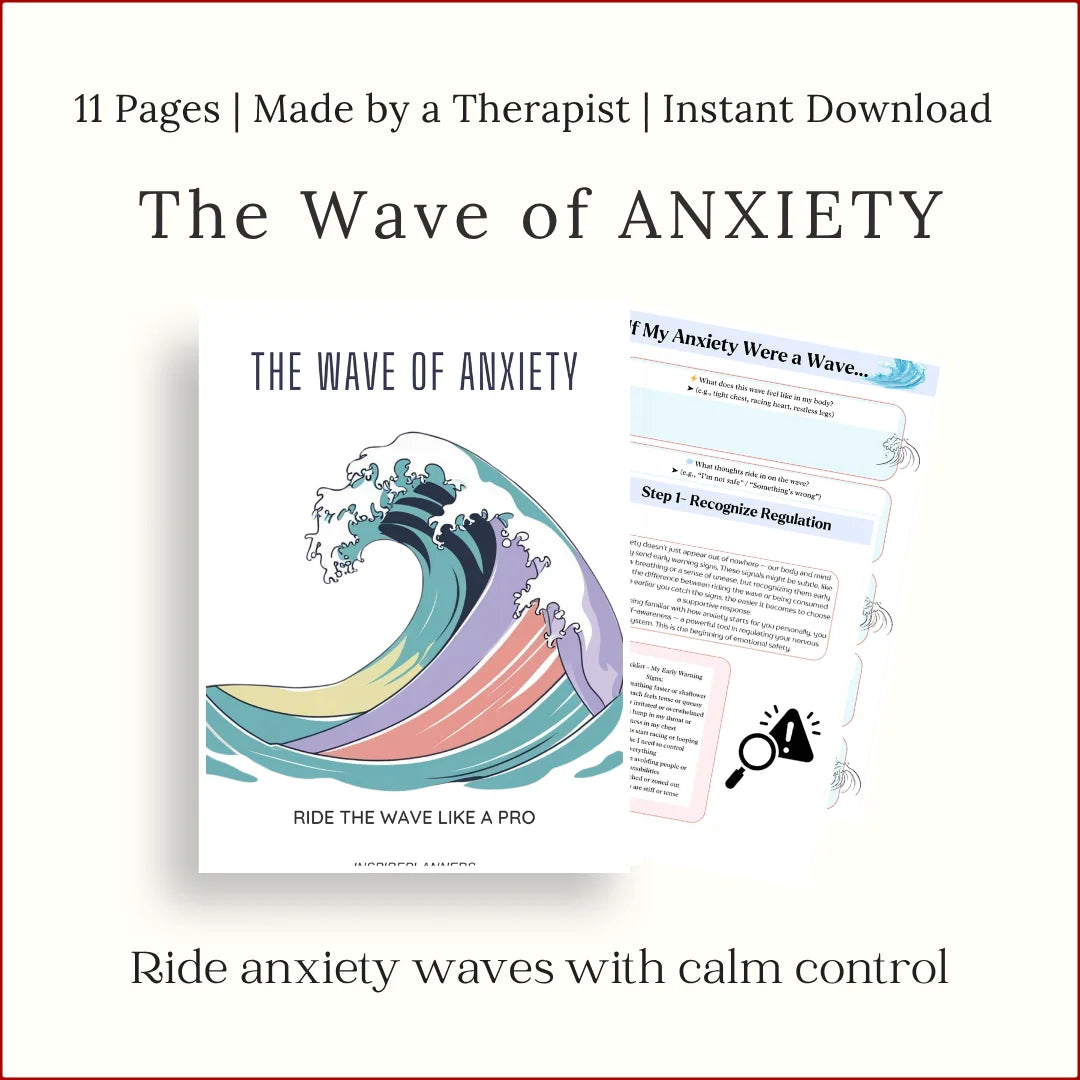 Emotion Wave Worksheets.pdf Anxiety Mega Bundle - Worksheets & Coping Skills Resources – Inspire ...
