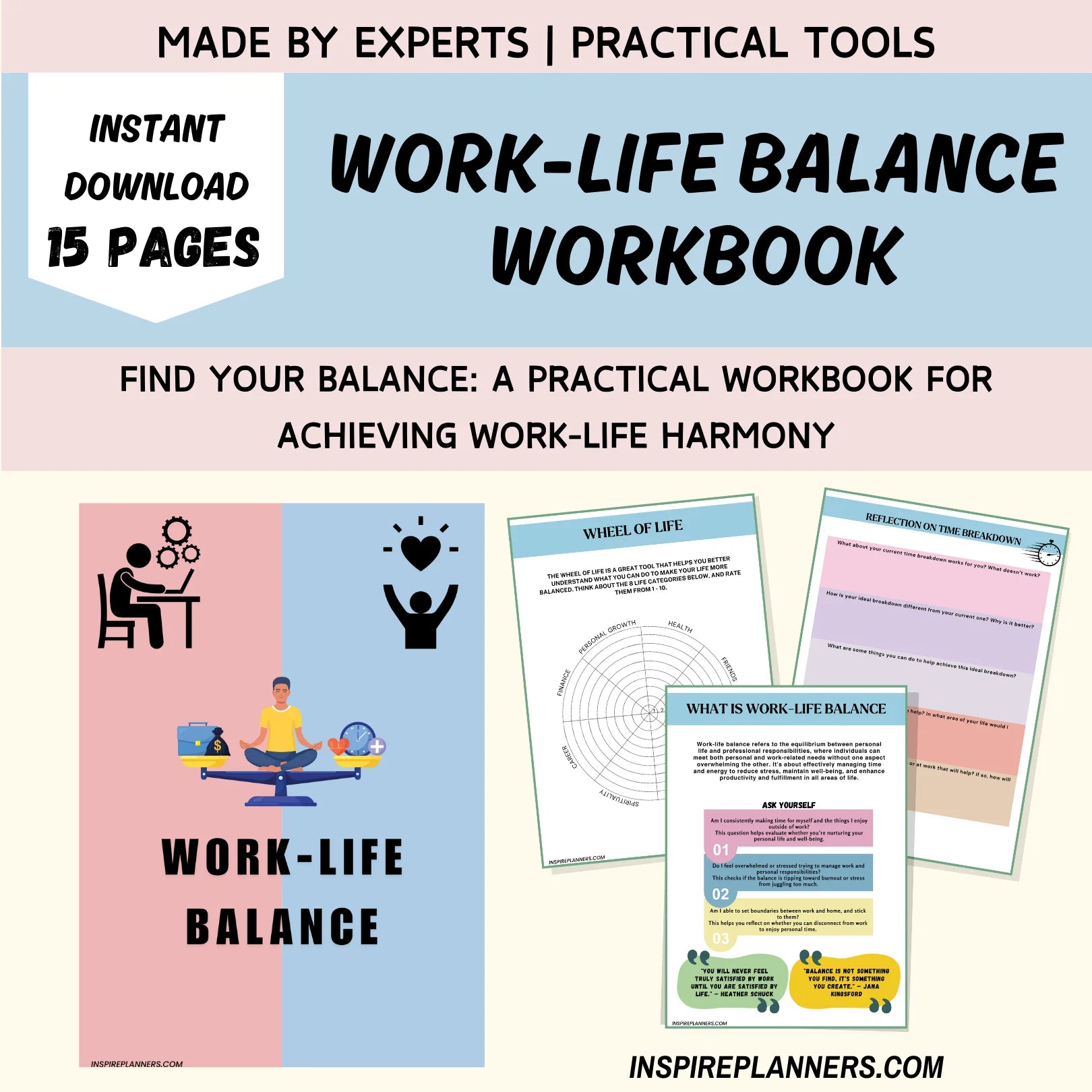 Work-Life Balance Workbook - Practical Tools for a Balanced Life ...
